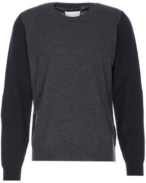 Maison Margiela Two Tone Sweater - Blue