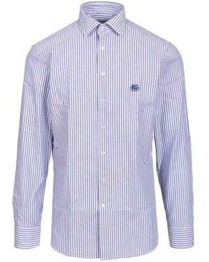 Etro Popline Shirt - Blue