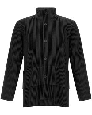 Homme Plissé Issey Miyake Multi-Pocket Jacket - Black