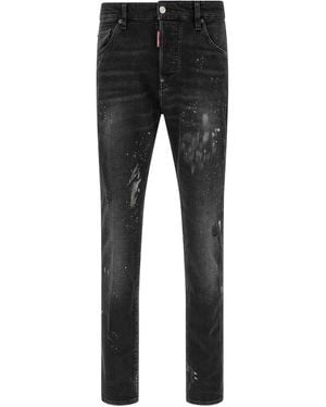 DSquared² Splatter Paint Jeans - Black