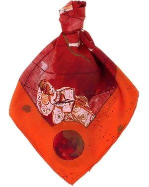 Diane von Furstenberg Zodiac Flag Scarf - Red