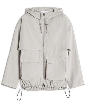 Maison Kitsuné Hooded Zipped Windbreaker - Gray
