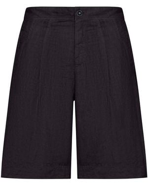 Transit Linen Bermuda Shorts - Blue