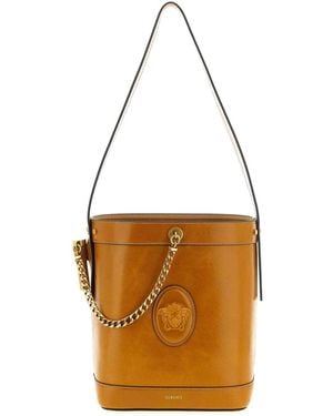 Versace Small Bucket Bag - White