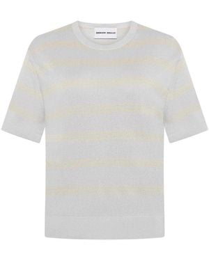 EMERSON RENALDI Cropped Short-Sleeve Jumper - White