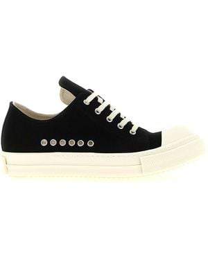 Rick Owens Extreme Low Sneaks Trainers - Black