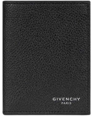 Givenchy Grained Leather Card Holder - Black