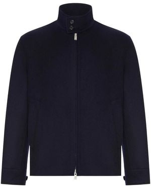 Lardini Double Loro Piana Fabric Blouson - Blue