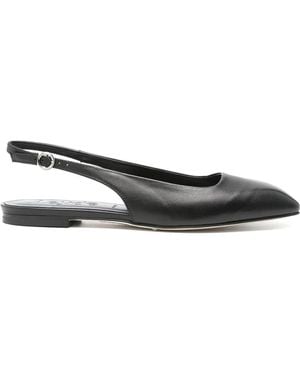 Aeyde Leather Court Shoes - Black