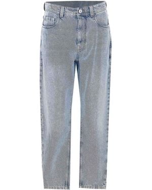Brunello Cucinelli Baggy Tapered Denim Trousers - Blue