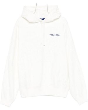 Junya Watanabe Logo Cotton Hoodie - White