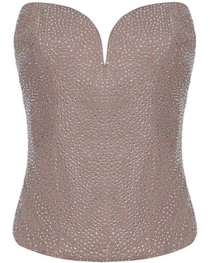 GIUSEPPE DI MORABITO Top By Made Of Viscose - Brown
