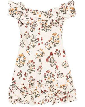 Agua Bendita 'Jardin Andes' Mini Dress - Natural