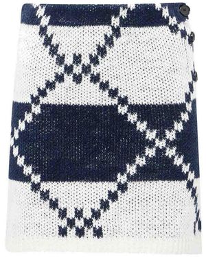 JW Anderson Fairisle Mini Skirt - Blue