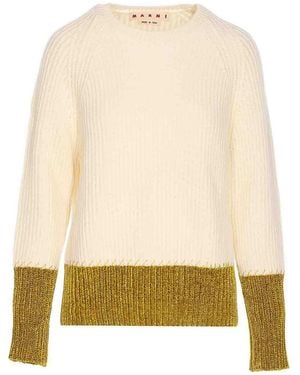 Marni Logo Jumper - Natural