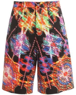 Dolce & Gabbana Printed Bermuda Shorts - Red