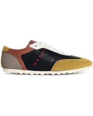 Marni Softy Soccer Leather Trainers - White