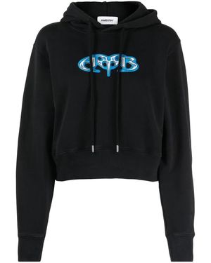 Ambush Logo-Print Cotton Hoodie - Black