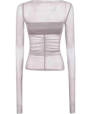 Rick Owens Temple Bandeau T-Shirt - Grey