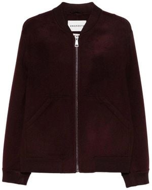 Amaranto Zip Bomber Jacket - Brown