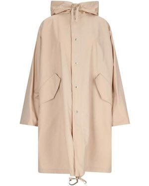 Jil Sander Parka Logo Retro - Natural