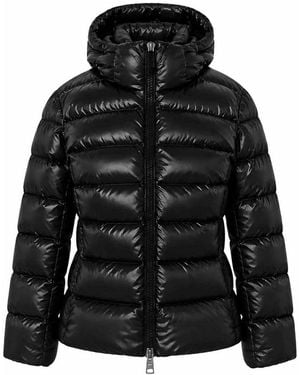 Herno Polar-Tech Hooded Zip-Up Down Jacket - Black