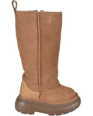 R13 Tall Chunky Shearling Boots - Brown