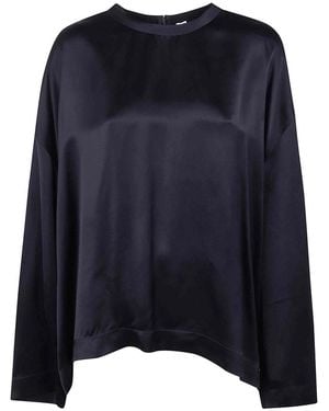 TOTEME Boxy Satin Top - Black