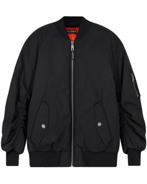 Dolce & Gabbana Nylon Jacket With Wrinkled Effect - Black