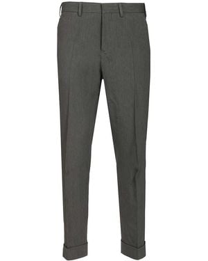 Dries Van Noten Tailored Linen Blend Trousers - Grey