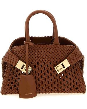 Ferragamo Hug Mini Handbag - Brown