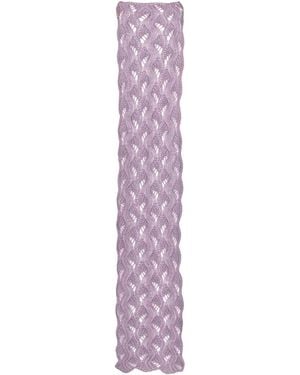 Mila Schon Wool Scarf - Purple
