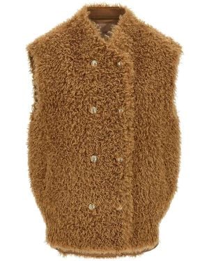 Twinset Teddy Soft Vest - Brown