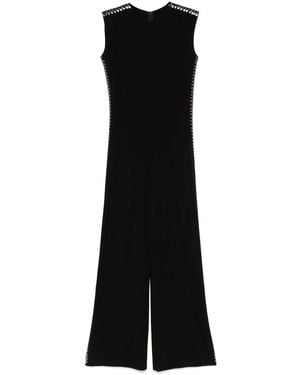 Norma Kamali Studded Long Jumpsuit - Black