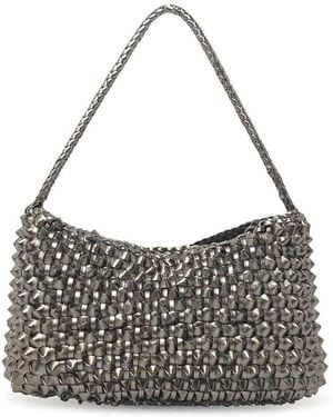 Dragon Diffusion Basil Cactus Leather Bag - Gray