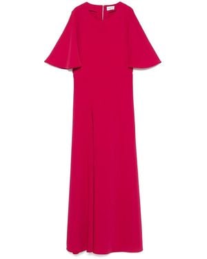 P.A.R.O.S.H. Crewneck Short-Sleeve Dress - Pink