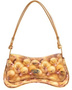 DIESEL Play Clutch Shoulder Bag - Metallic