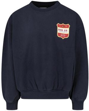 Rhude Filatro Crest Ls Sweatshirt - Blue