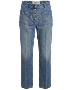 Valentino Garavani Vaqueros Rectos - Azul