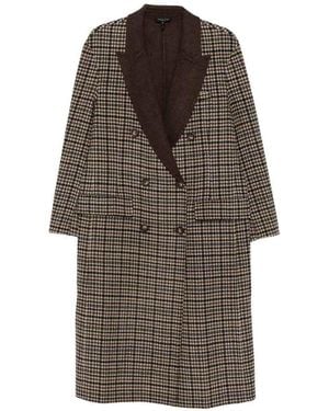 Rag & Bone Coat Vasso Plaid - Brown