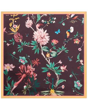 La DoubleJ Silk Scarf With Print - Blue