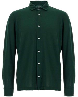 Zanone Ice Cotton Shirt - Green