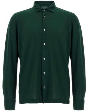 Zanone Ice Cotton Shirt - Green