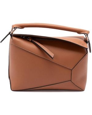 Loewe 'Puzzle Edge' Small Bag - Brown