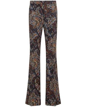 Etro Cady Printed Pants - Gray