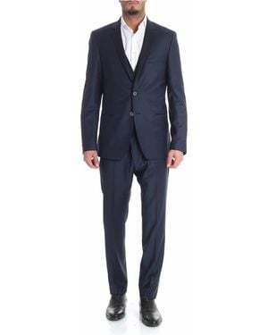 KARL LAGERFELD Two-Button Wool Dress - Blue