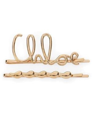 Chloé Icona Clip Per Capelli - Bianco