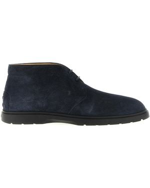 Tod's Suede Boots - Blue