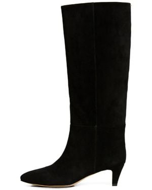 Twinset Faux Suede Tall Boots - Black