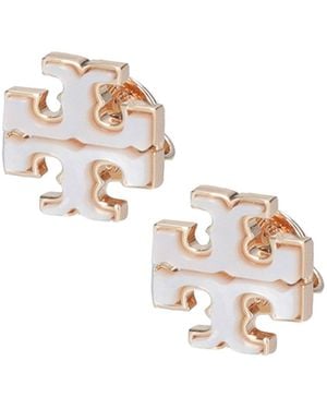 Tory Burch Mother -Of -Pearl Earrings - Metallic